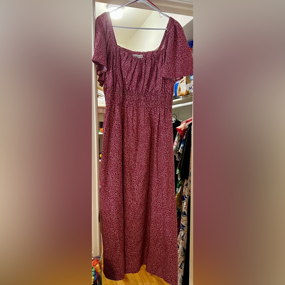 Women's Pink Floral Maxi